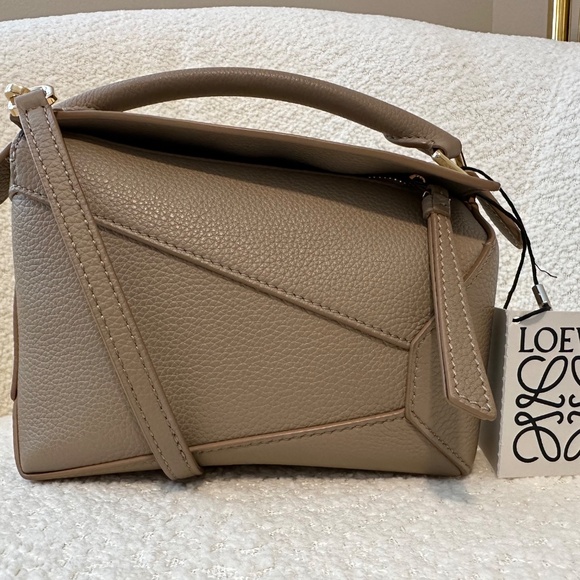 Loewe Mini Puzzle Bag Taupe Leather NWT Retail $2,850 - Picture 2 of 14